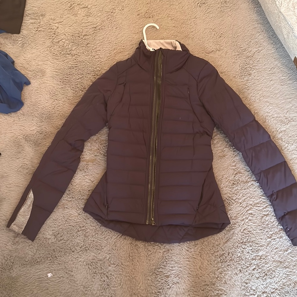 Purple lululemon puffer jacket